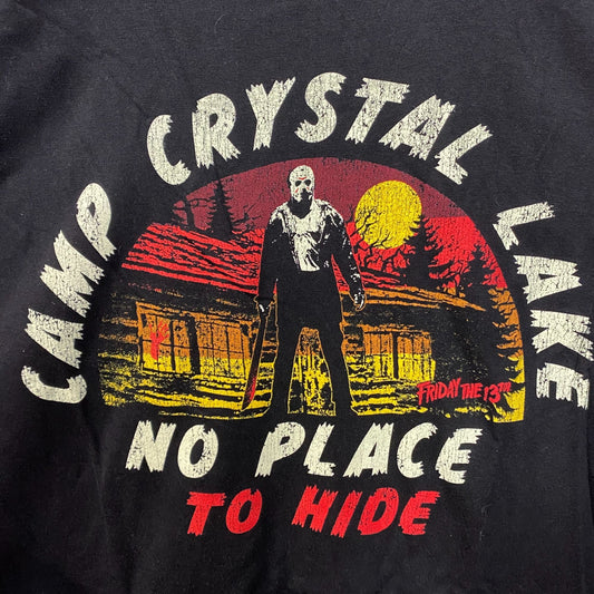 Friday The 13th Jason Camp Crystal Lake No Place To Hide T-Shirt 2XL