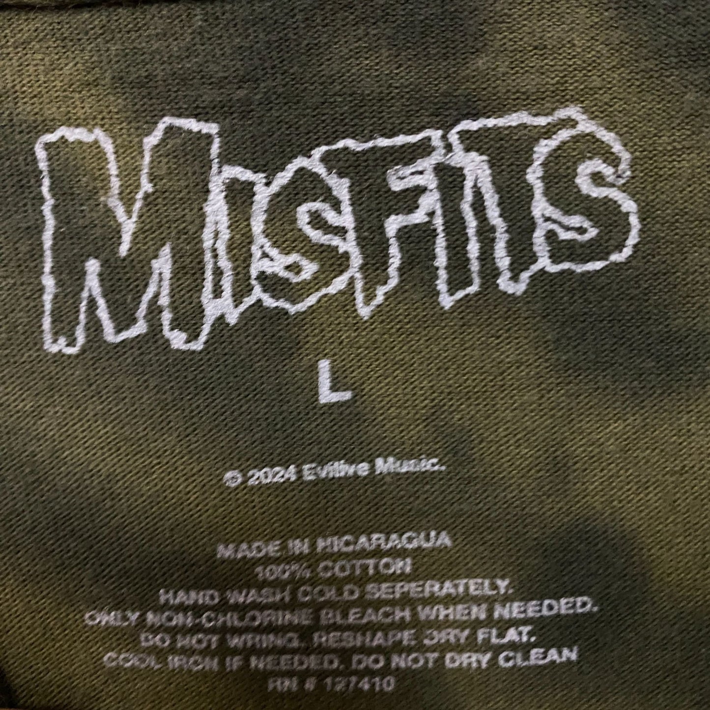 Misfits Mommy Can I Go Out & Kill Oversized Band Tie Dye large