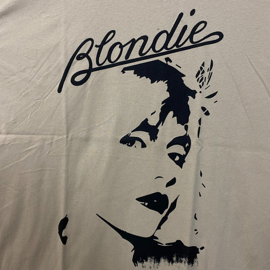 Blondie Parallel Lines Debbie Harry Face T-shirt Tan 1X