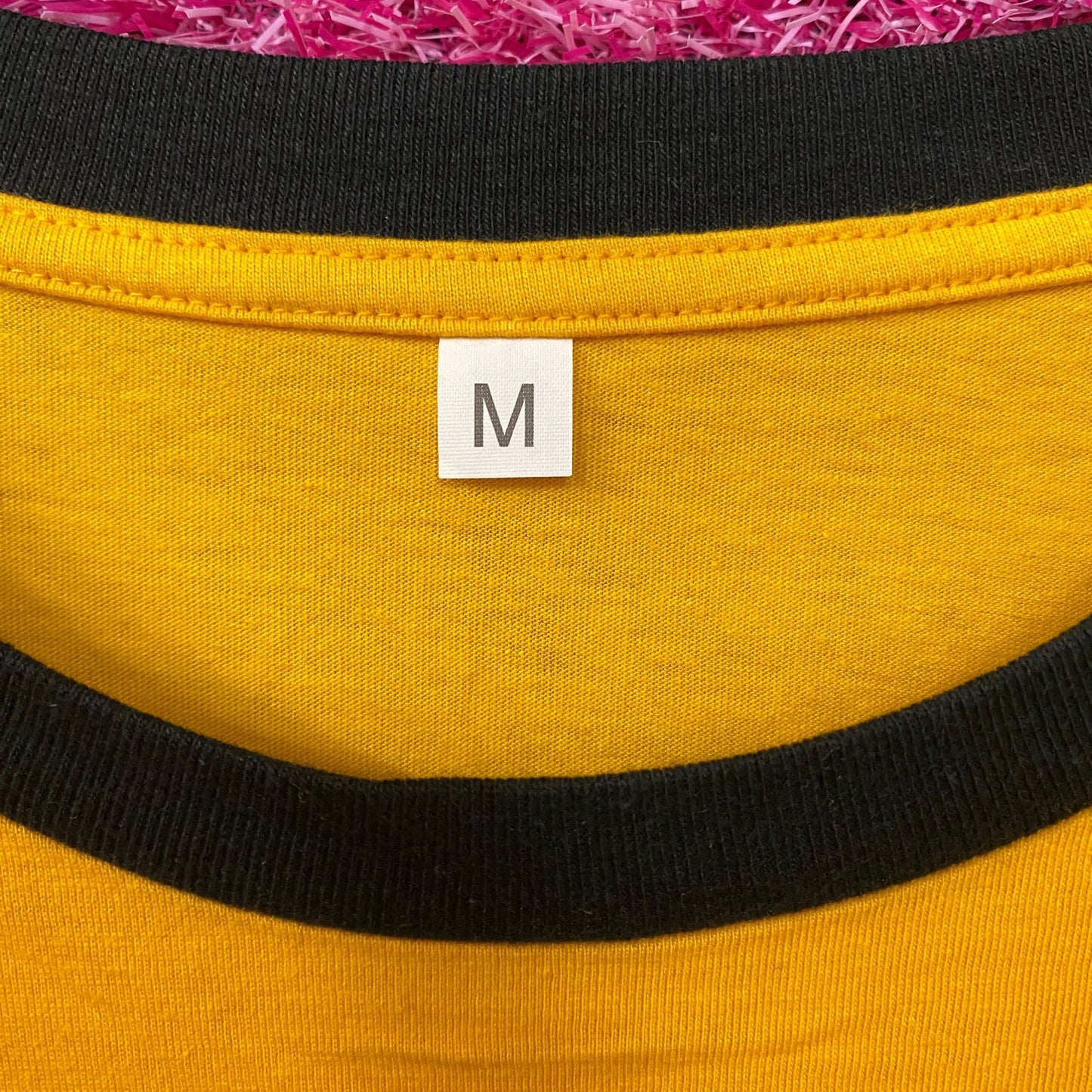 Corvette Checkered Pattern Yellow T-Shirt Medium