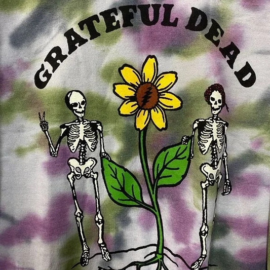 Grateful Dead Keep It Green Tie dye Crewneck Sweater size Medium