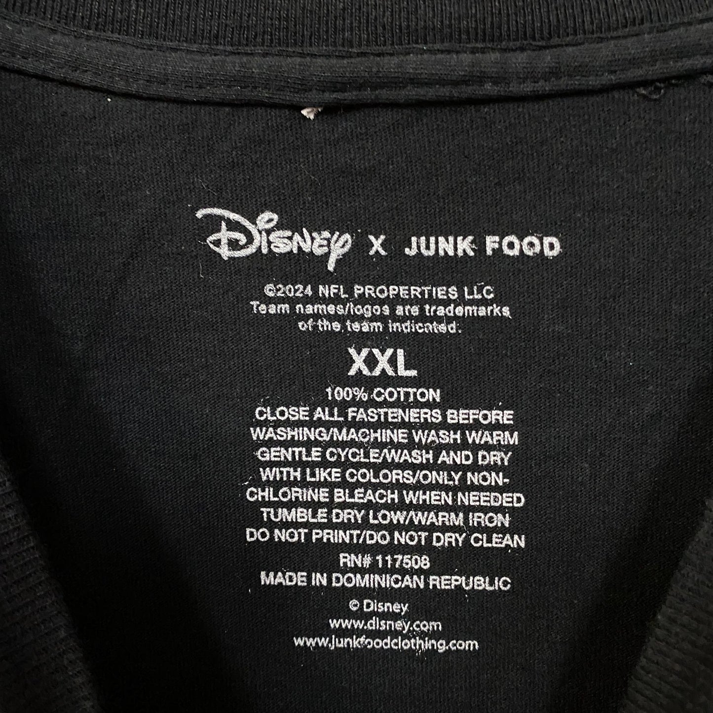 Disney x Junk Food NFL Miami Dolphins Mickey Mouse Kick Back T-Shirt 2XL