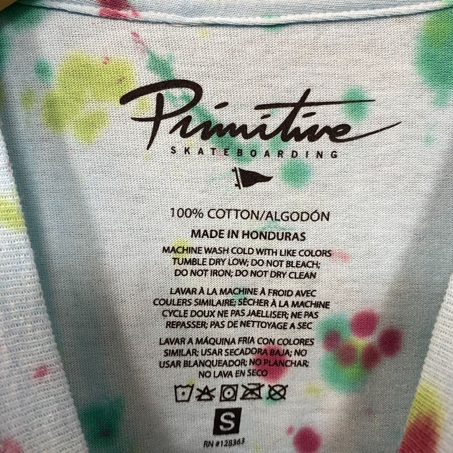 Primitive Dirty P Scorpion Tie Dye T-Shirt Small