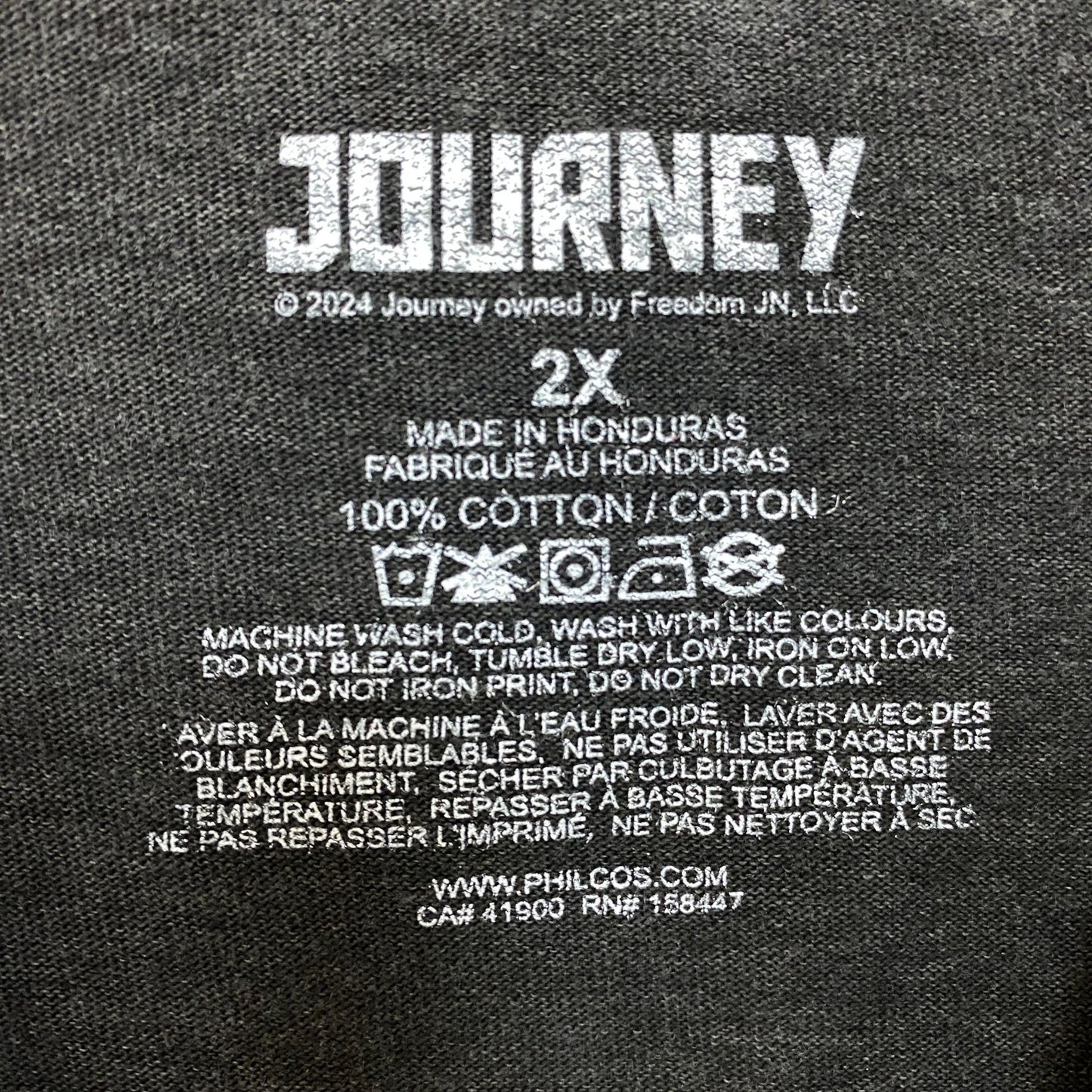 Journey Don't Stop Believin Freedom World Tour T-Shirt 2XL