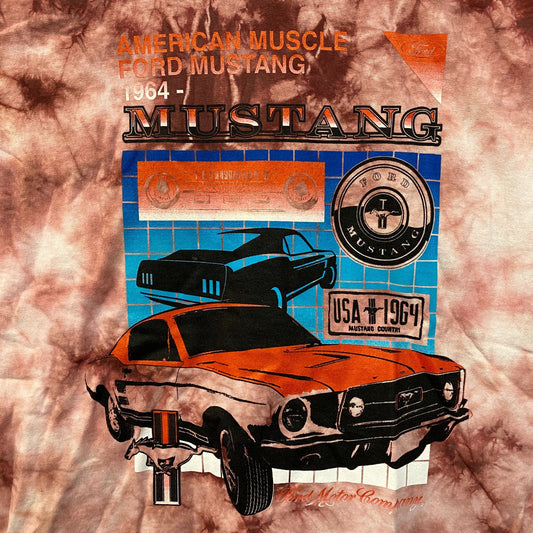 Ford Mustang Classic American Muscle Car Promo Tie Dye Medium