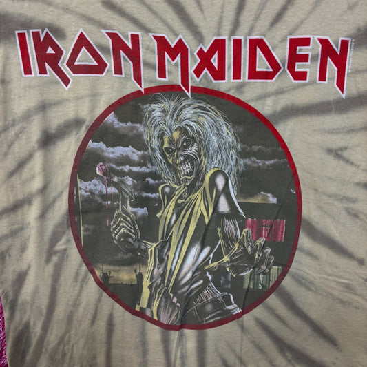 Iron Maiden Killers Tie Dye Rock Tshirt size Small