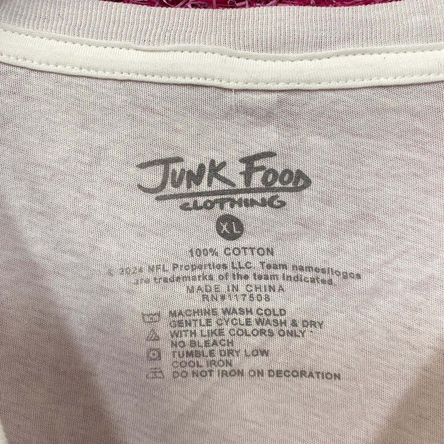 Junk Food Clothing NFL Cincinnati Bengals Cropped Sleeveless T-Shirt XL