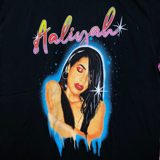 Aaliyah Airbrush Queen of Urban Pop Self-titled Album Tee XL