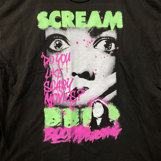 Scream x Bloody Disgusting Scary Movies Horror Graphic T-Shirt 2XL