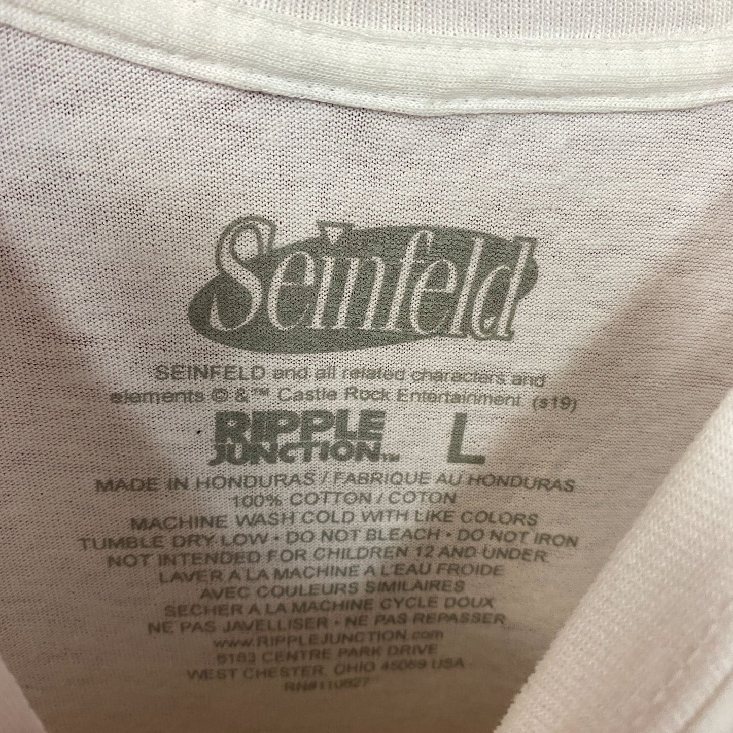 Seinfeld Logo American Sitcom Crop Top Large