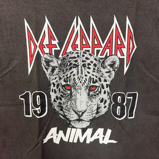 Def Leppard 1987 Animal Hysteria Heavy Metal Rock Band Tee M