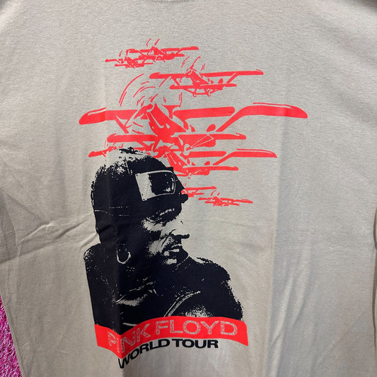 Pink Floyd Men's 1987 World Tour Aviator Ringer T-Shirt XL