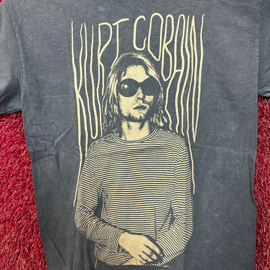 Kurt Cobain Broken St of Teen Spirit Grunge Rock Icon Tee S