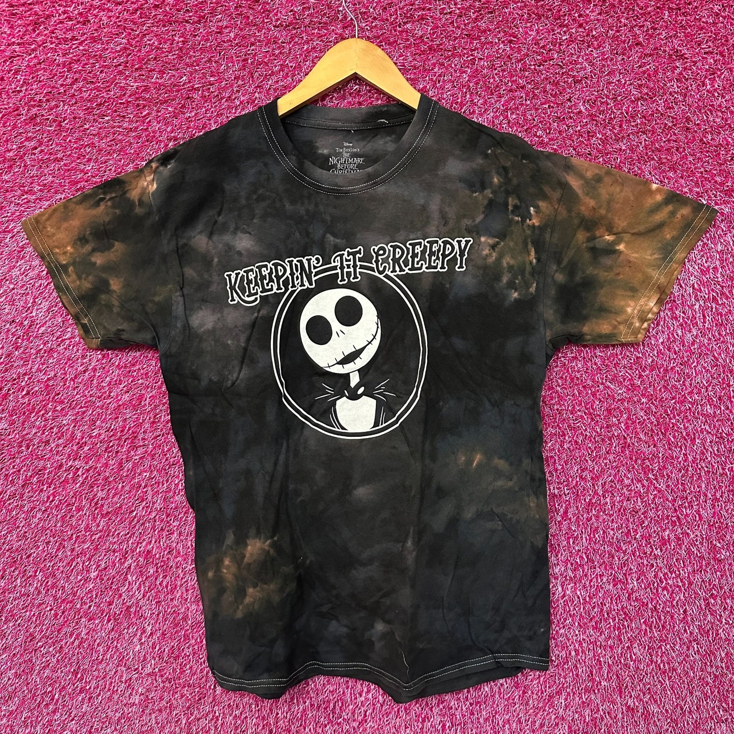 Jack Skellington Nightmare Before Christmas Disney Tie Dye L