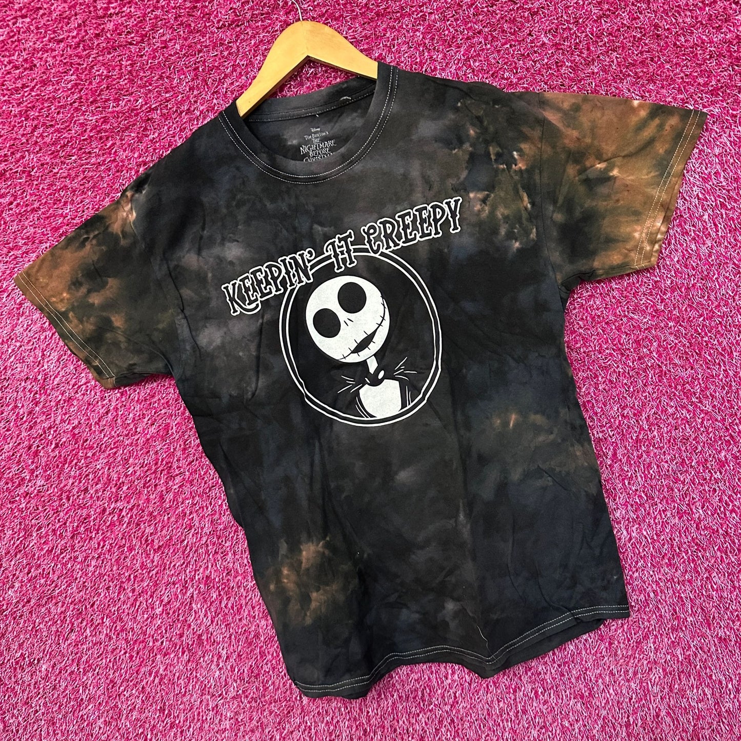 Jack Skellington Nightmare Before Christmas Disney Tie Dye L