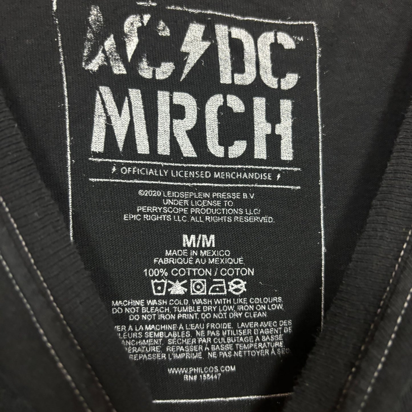 AC/DC Power Up Album Art Hard Rock Band Dip Dye M