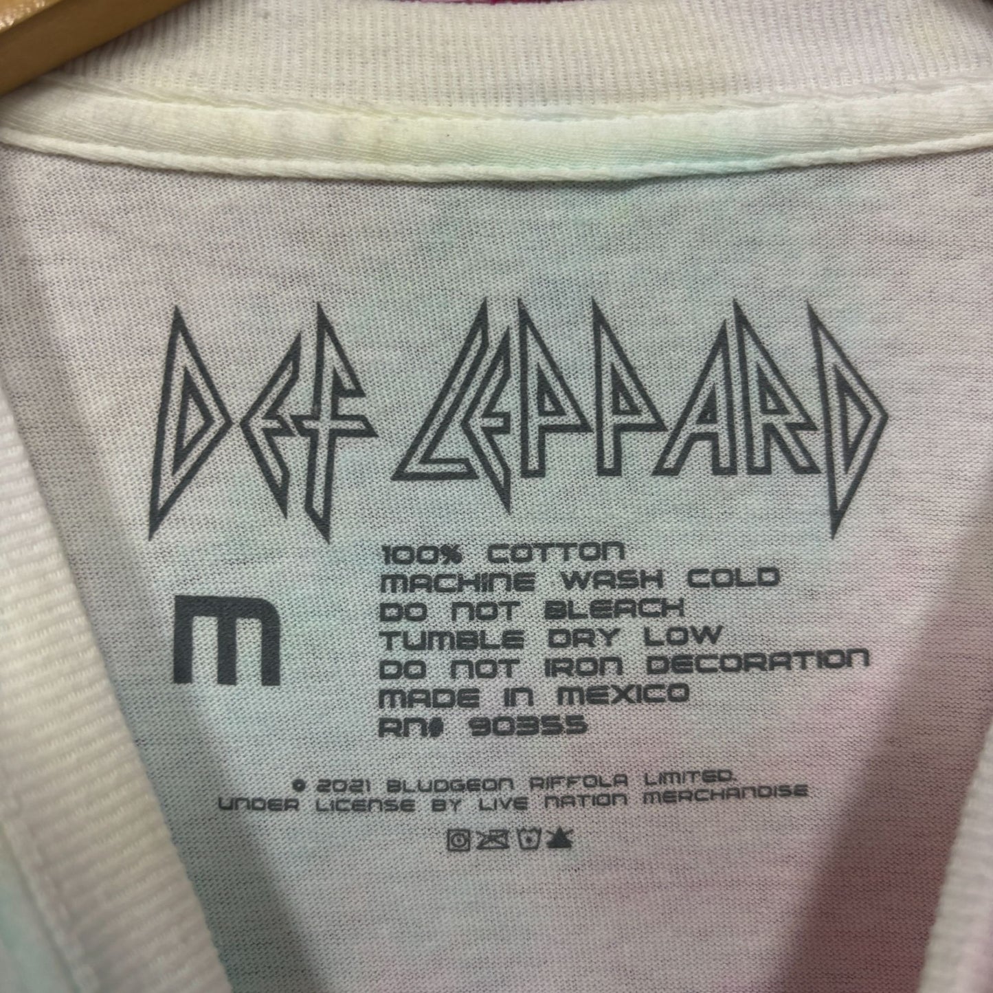 Def Leppard Adrenalize Album Cover Art Heavy Metal Tie Dye M