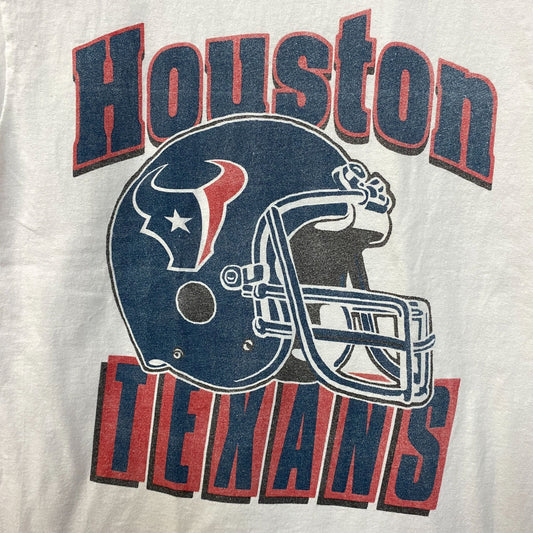 Junk Food Clothing NFL Houston Texans Throwback Helmet Logo T-Shirt XS