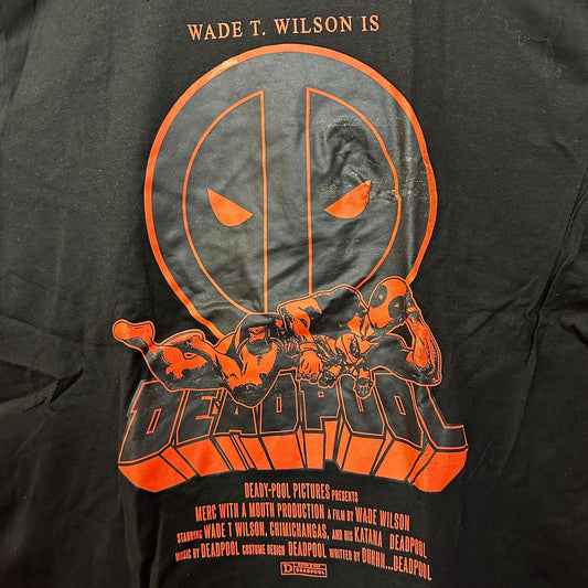 Deadpool Wade T Wilson Comics Movie Promo Marvel Tee L