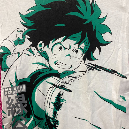 My Hero Academia Izuku Midoriya Deku Smash Anime T-Shirt Small