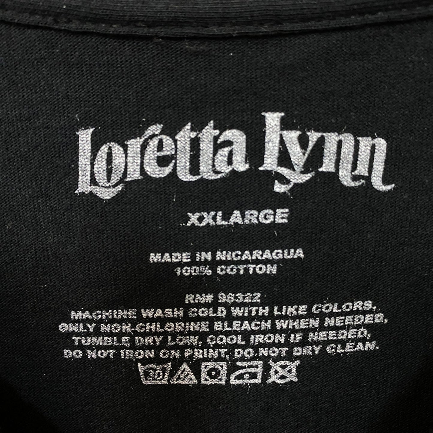 Loretta Lynn Photo Rose Graphic T-Shirt 2XL