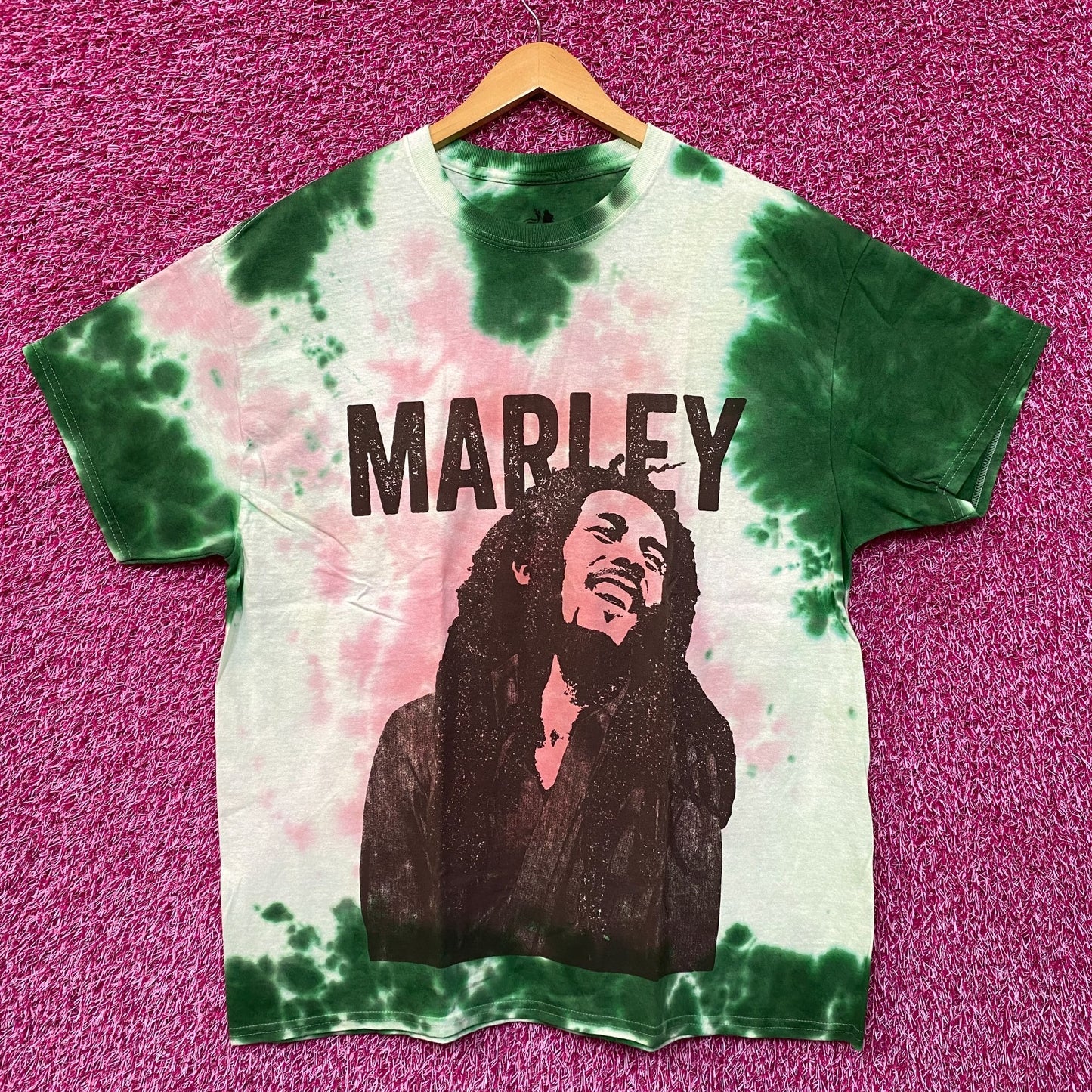 Bob Marley One Love Jamaican Reggae Poster Tie Dye 1X