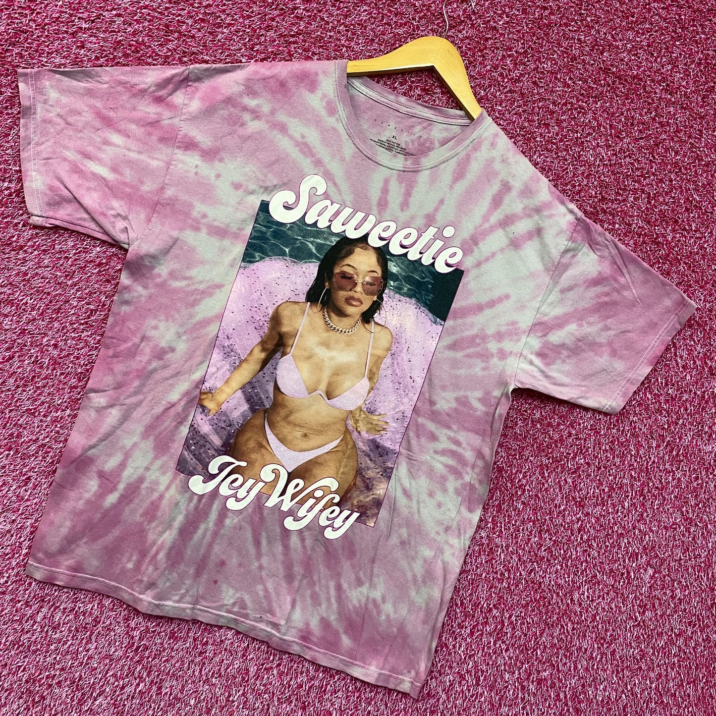 Saweetie Icy Wifey ICY GRL High Maintenance Rap Tie Dye XL