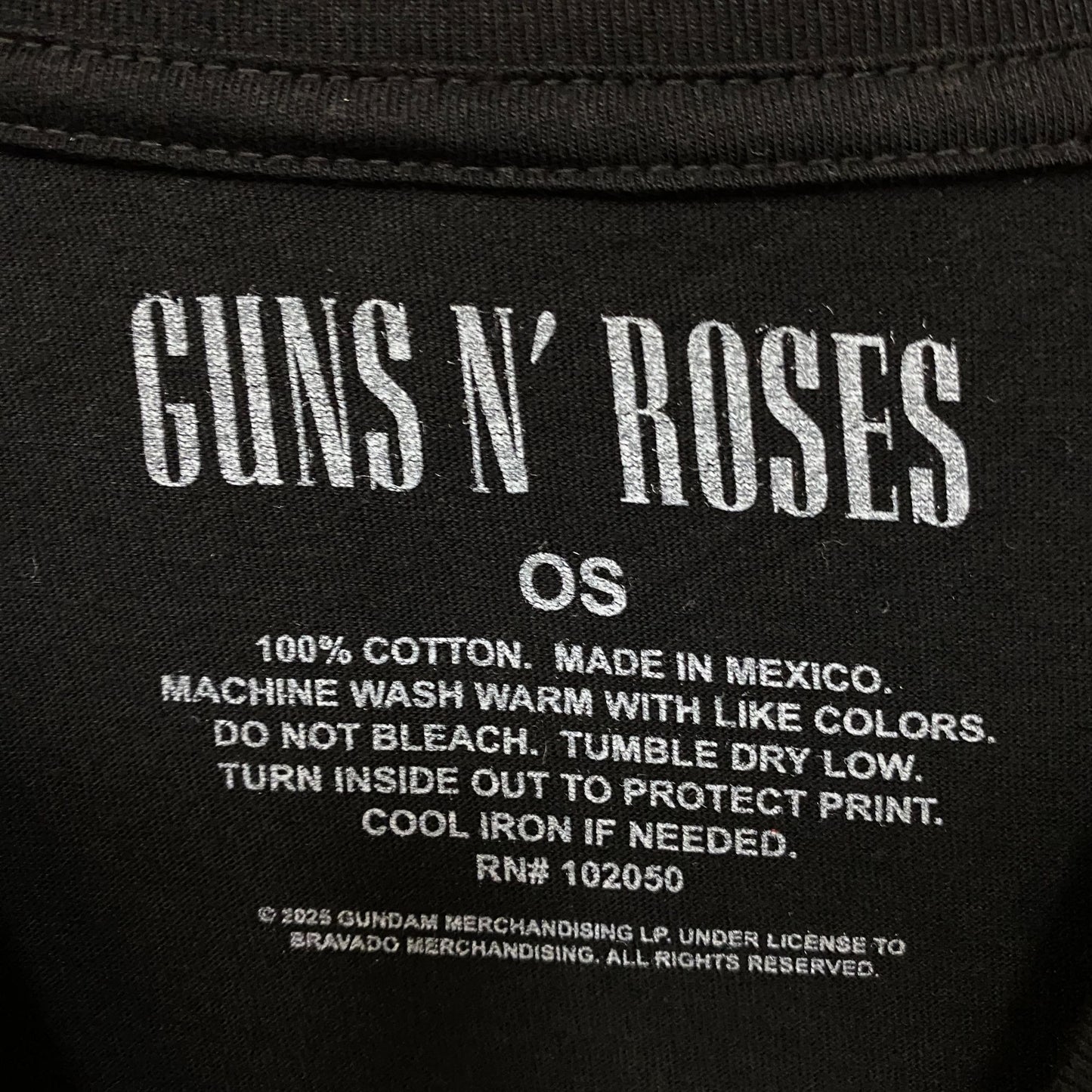 Guns N' Roses Bad Obsession Gun Logo T-Shirt OS