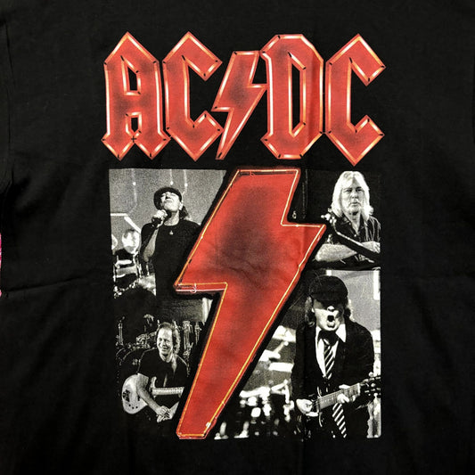 AC/DC Live in Concert Poster Heavy Metal Band Tee L