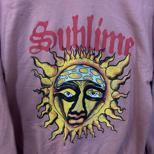 Sublime 40 oz to Freedom Sun Ska Band Crewneck Sweater Small