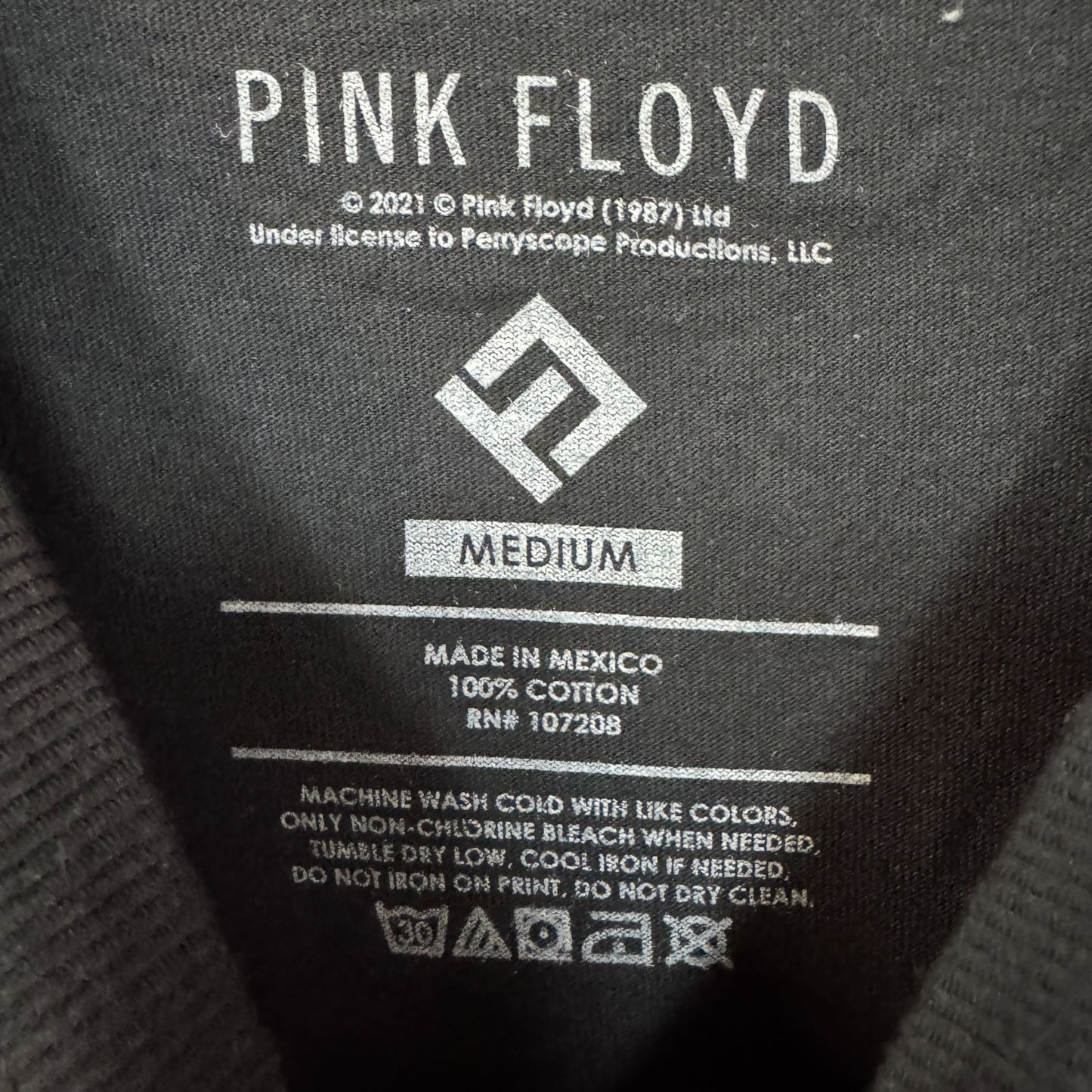 Pink Floyd Dark Side of the Moon Psychedelic Rock Band Tee M