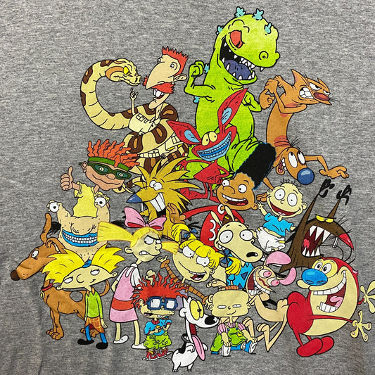 Nickelodeon Characters 90's Cartoons Retro Graphic Design T-Shirt SM