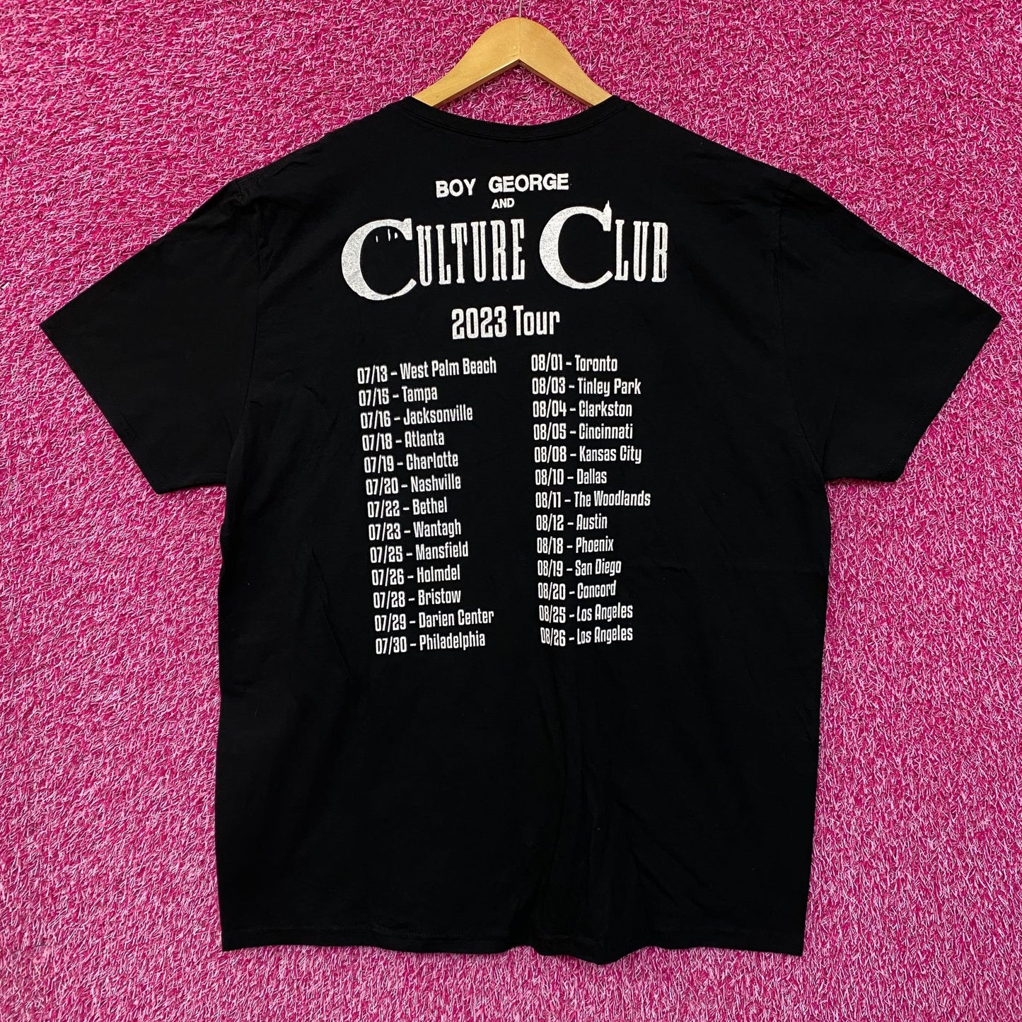 Boy George and Culture Club 2023 Tour Soul Pop Band Tee XL