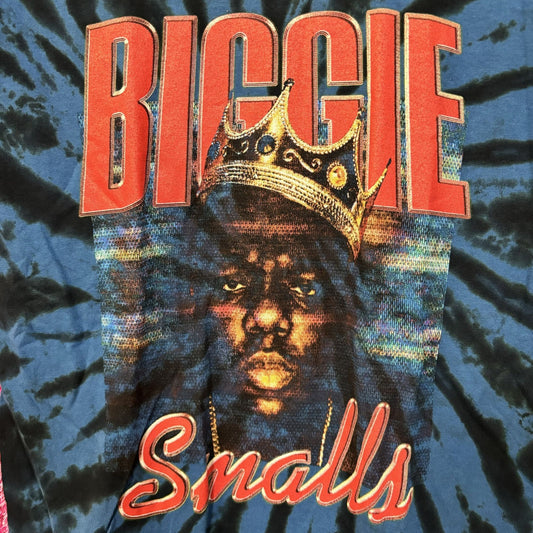 Biggie Smalls King of New York tiedye Rap Tee size small