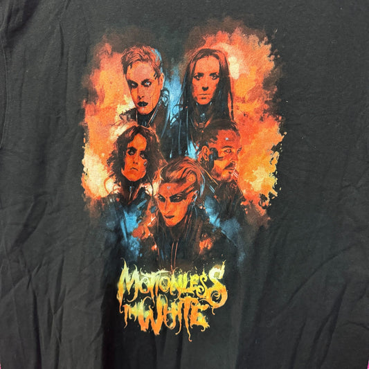 Motionless in White Watercolor Portrait T-shirt size XL