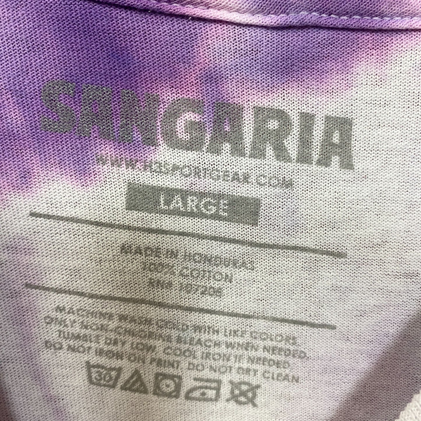 Sangaria Ramune Strawberry Tie Dye T-Shirt Large