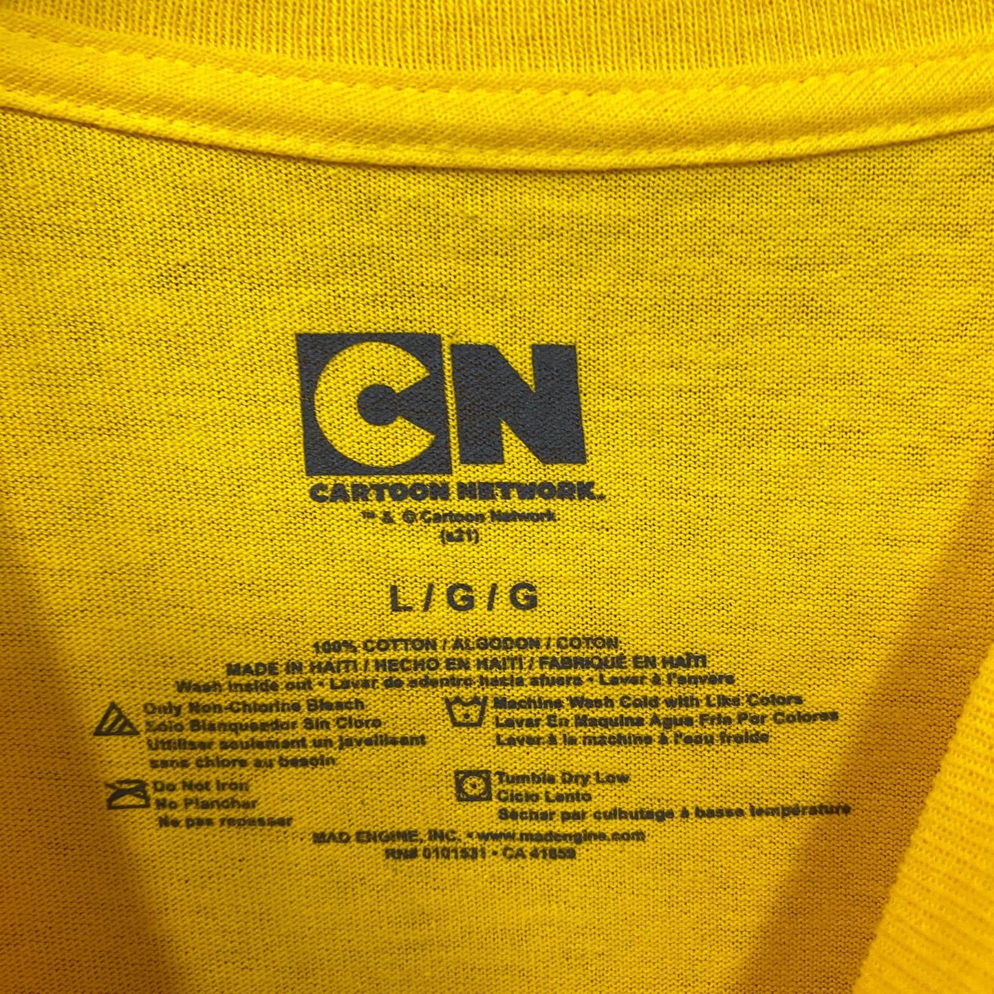 Cartoon Network Throwback Logo & Character Collage T-Shirt L