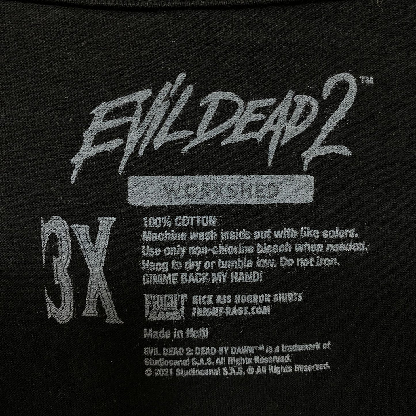 The Evil Dead 2 Dead by Dawn Movie Poster T-Shirt 3X