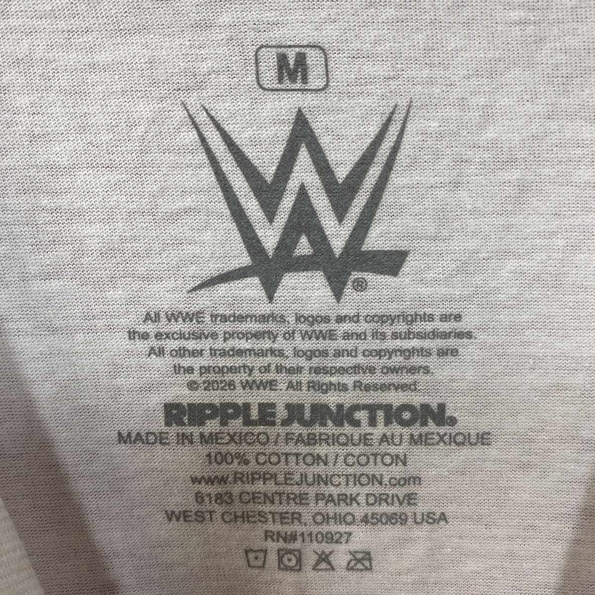 WWE CM Punk Ripple Junction Grunge Graphic T-Shirt Medium