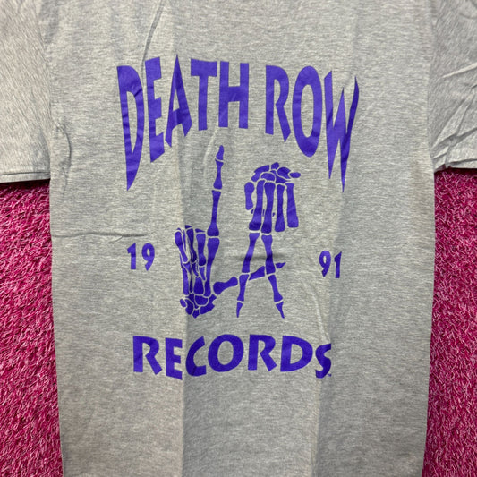 Death Row Records Grim Reaper LA Hands 1991 Hip Hop Tee M