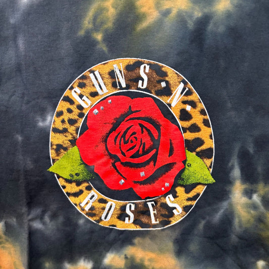 Guns N’ Roses Leopard Big Rose Hard Rock Women's Tie Dye 1X