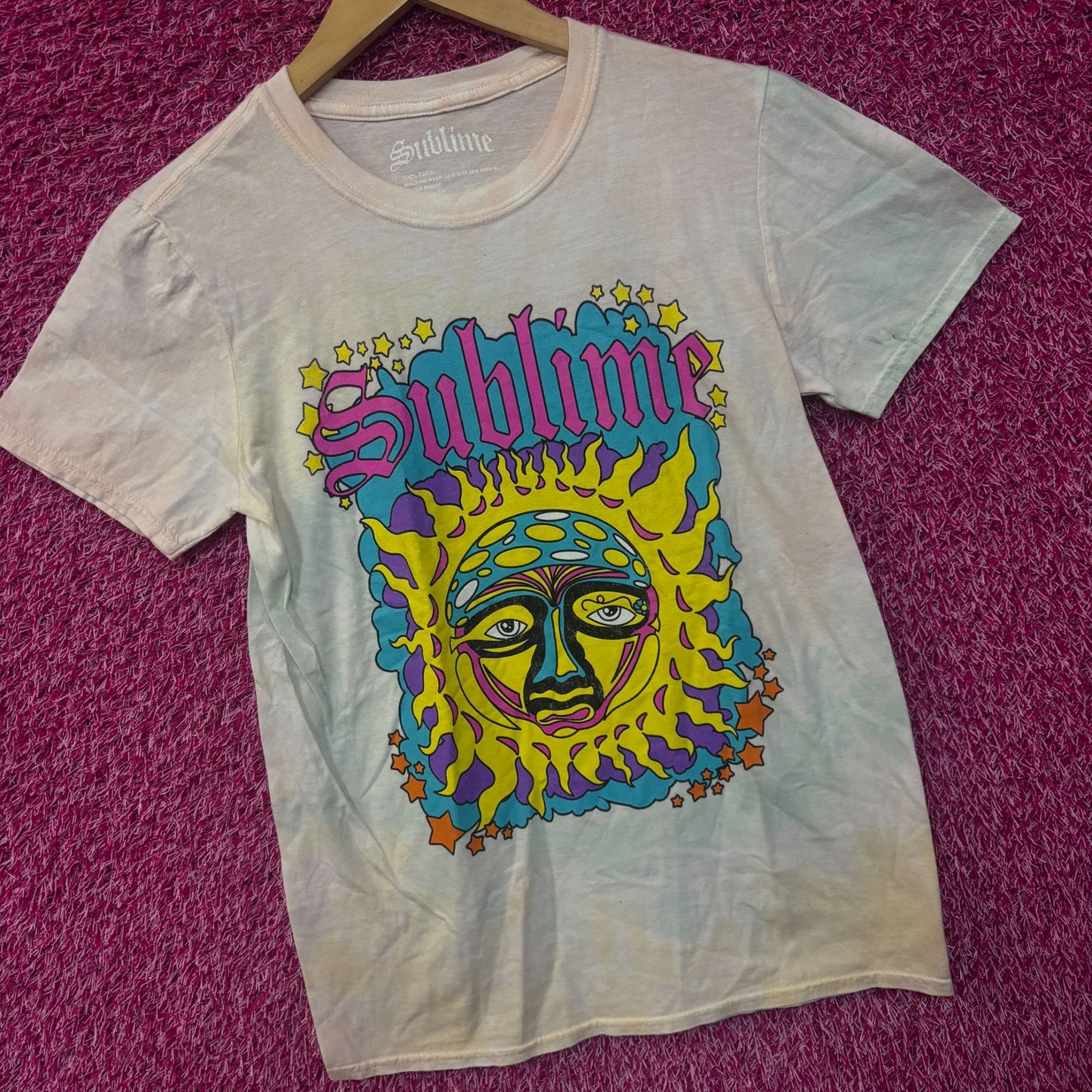 Sublime 40 oz to Freedom Celestial Rock Tie Dye Womens Top M