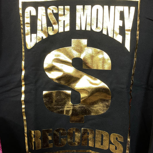 Cash Money Records Gold Foil Logo Crewneck Sweater Small