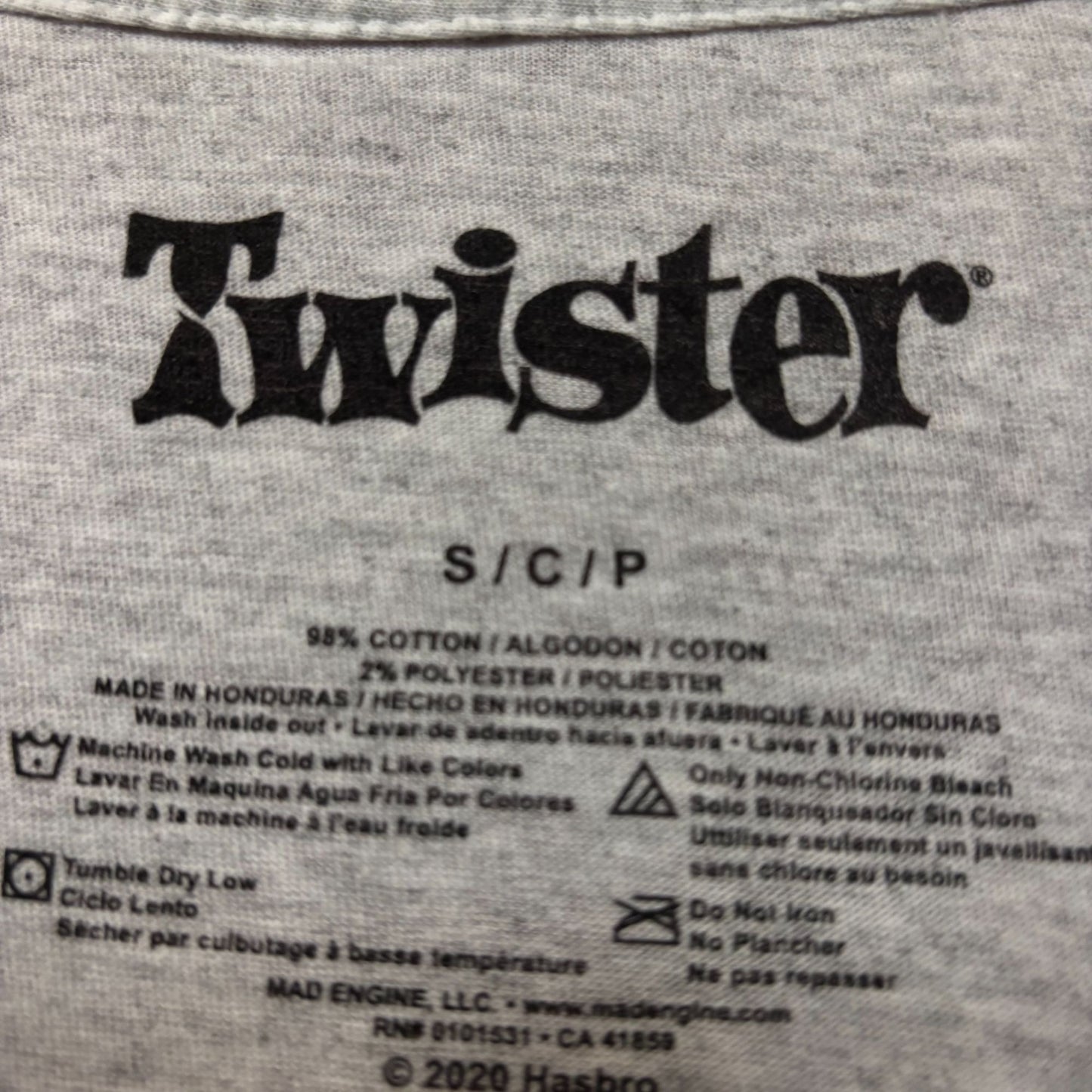Twister Game Graphic Design T-Shirt Small