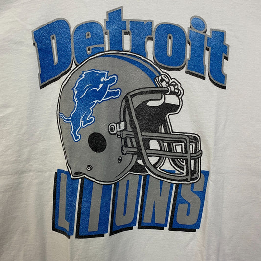Junk Food Clothing NFL Detroit Lions Throwback Helmet Logo T-Shirt 2XL