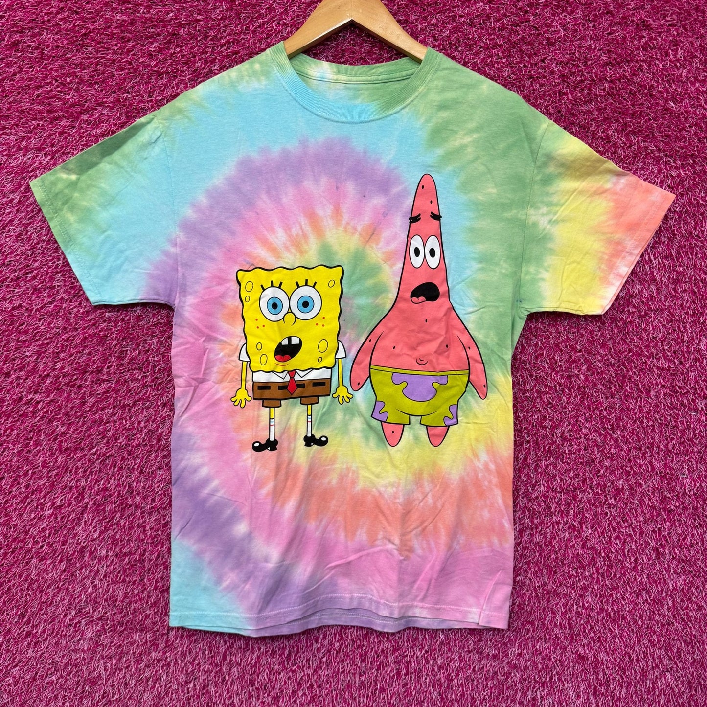 Sponge Bob Best Friends Forever tiedye T-shirt size medium