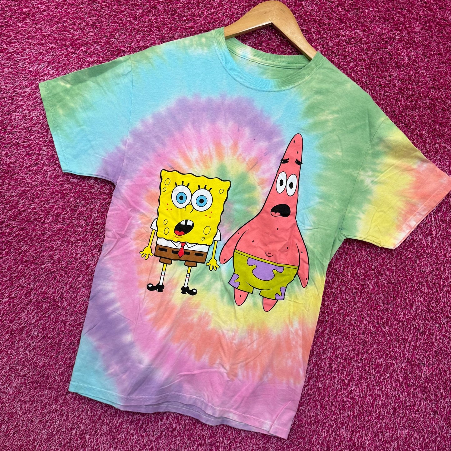 Sponge Bob Best Friends Forever tiedye T-shirt size medium