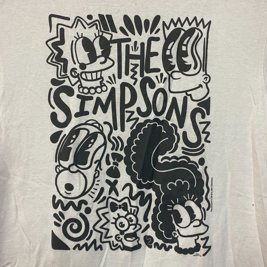 The Simpsons Classic Pop Art Family Graphic T-Shirt Small