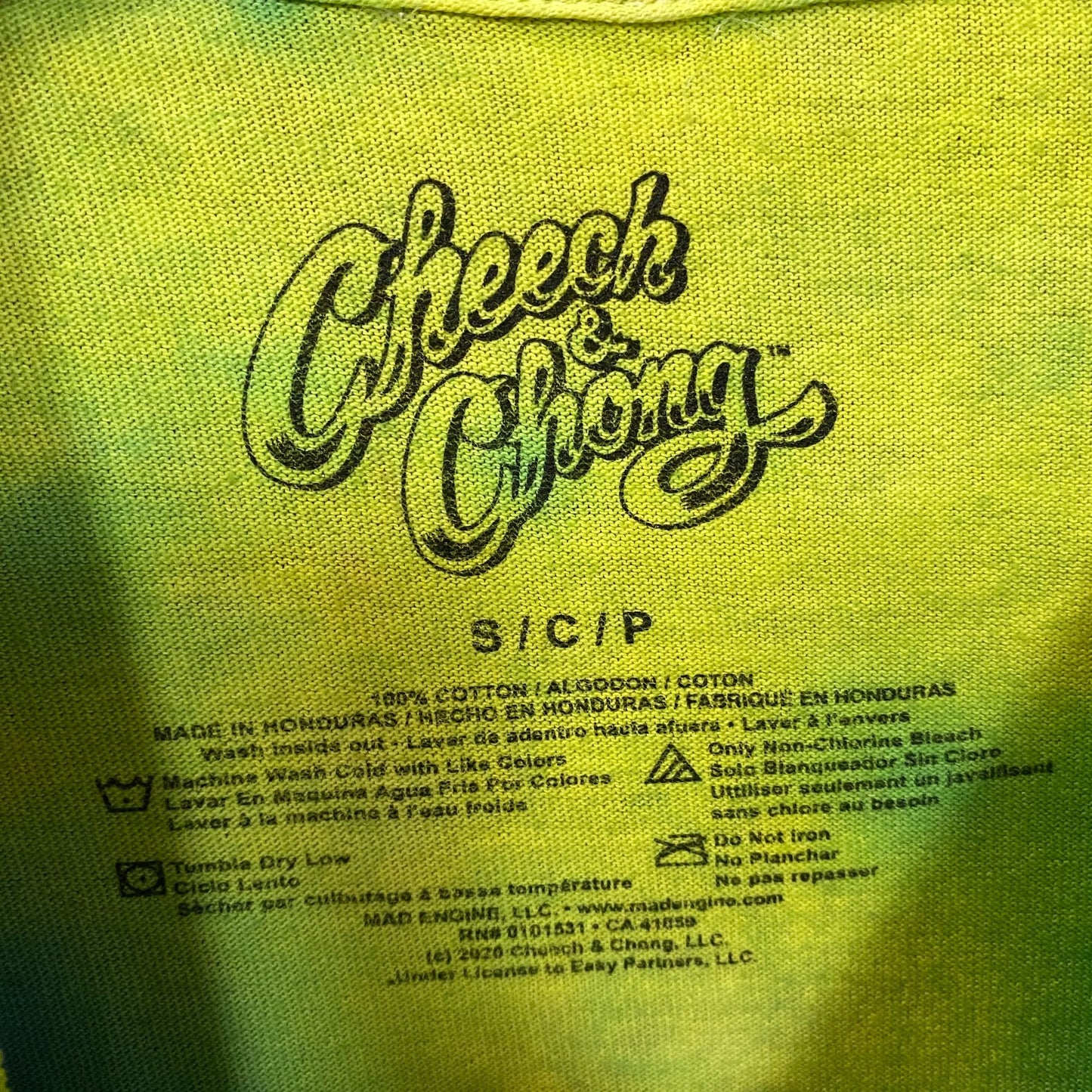 Cheech & Chong Graphic Print Tie Dye T-Shirt Small