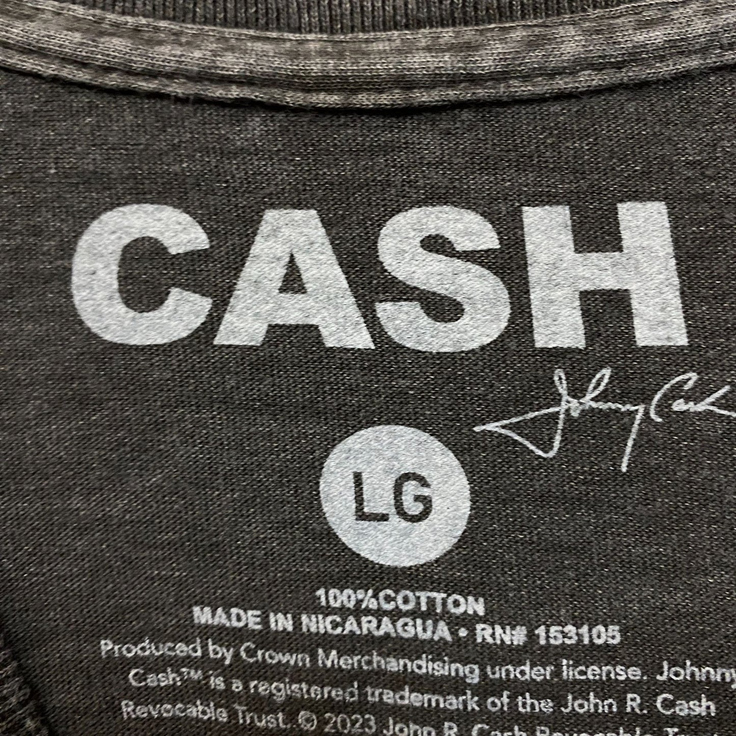 Johnny Cash Walk The Line Tshirt size large